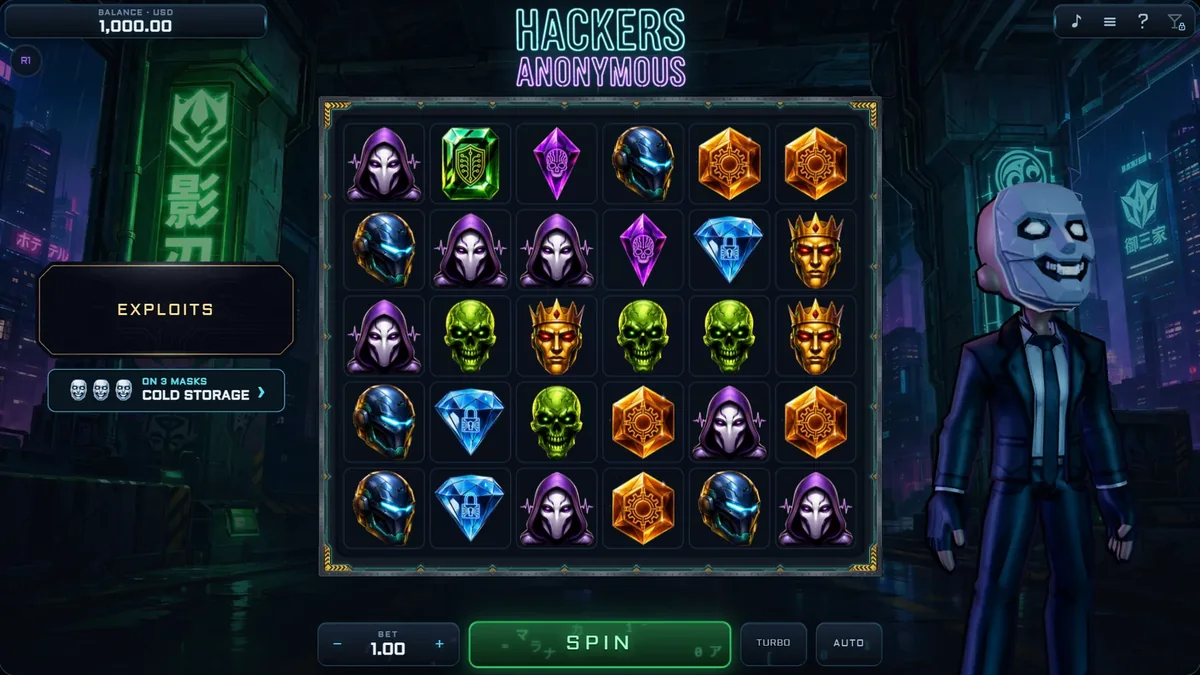 Hackers Anonymous desktop game screen